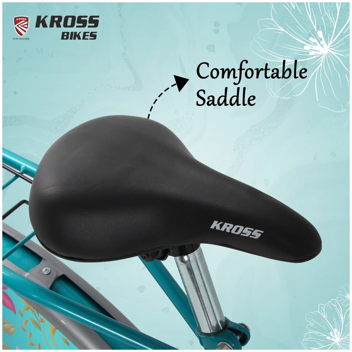 Kross Lilly 26T city bicycle with comfortable wide saddle