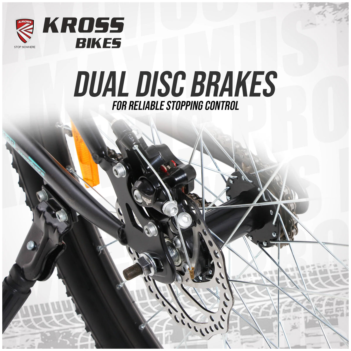 Kross Maximus Pro 26T black blue dual disc brakes