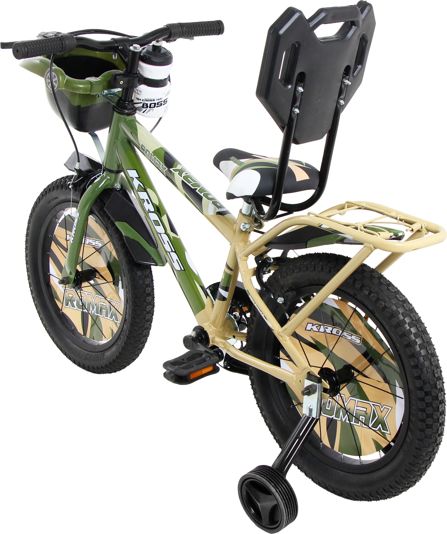 Kross Romax Kids Cycle with Training Wheels and Chain Guard
