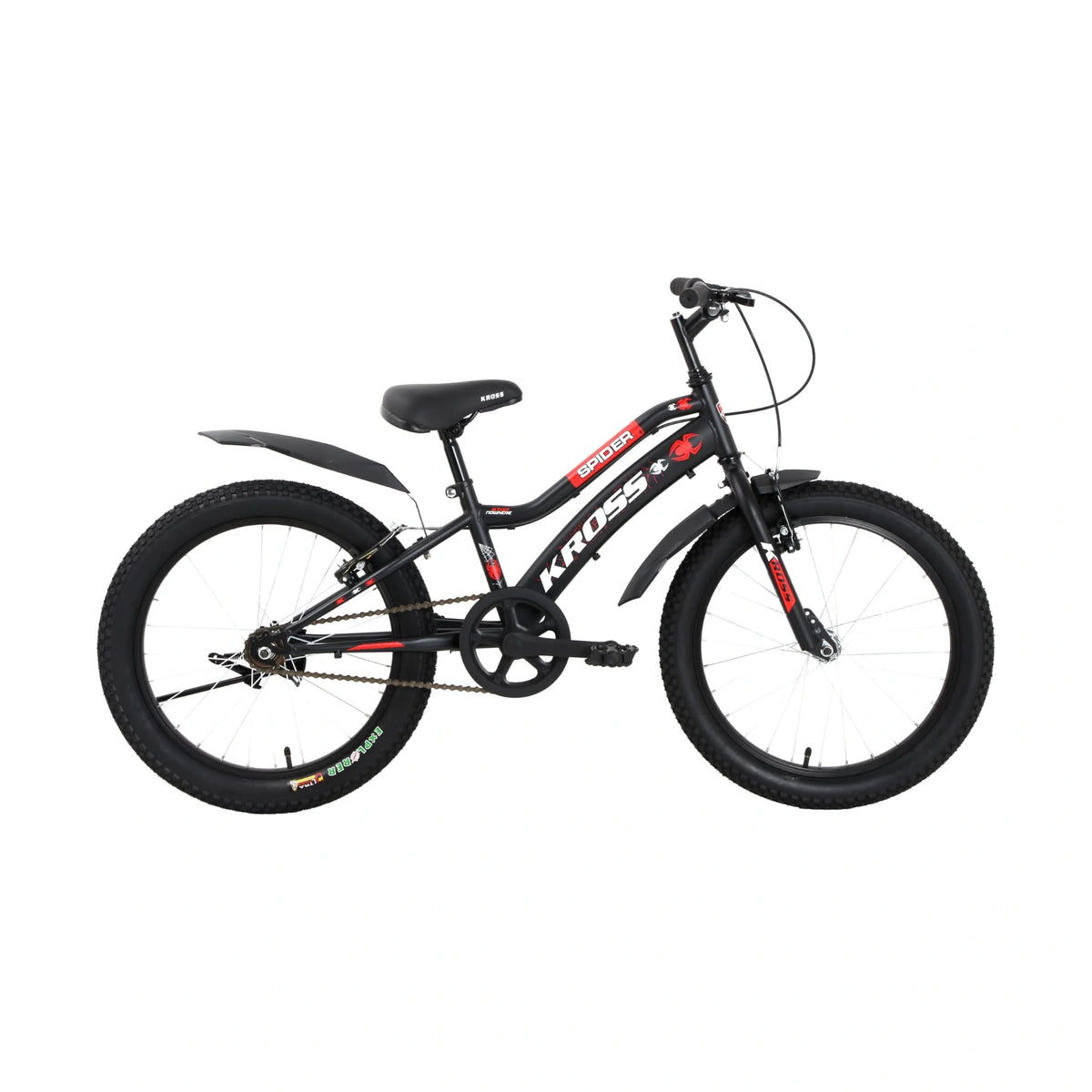 Black Kross Spider cycle shown in side profile