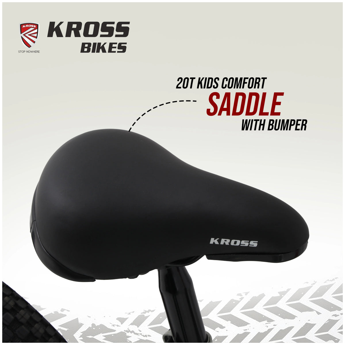 
Kross Tronin 20T kids comfort saddle with bumper