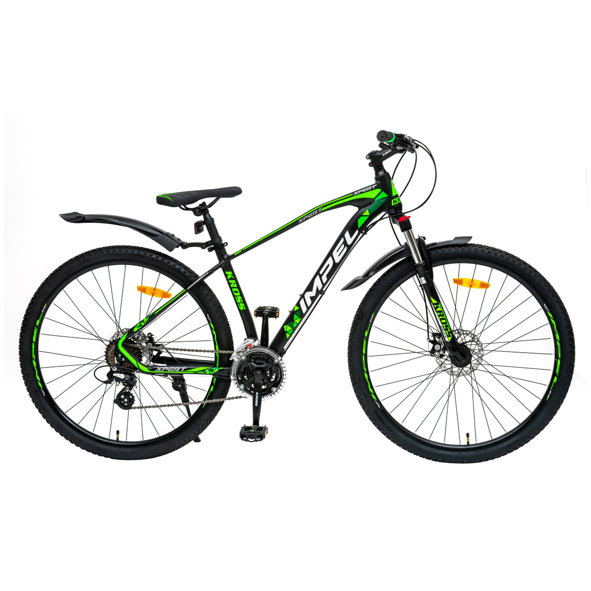 Kross Xpert 29T green black mountain bike side view