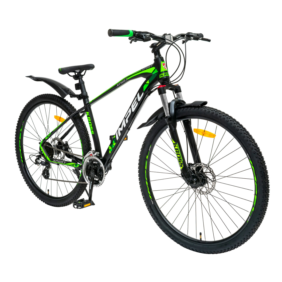 Kross Xpert 29T green black MTB cycle side view