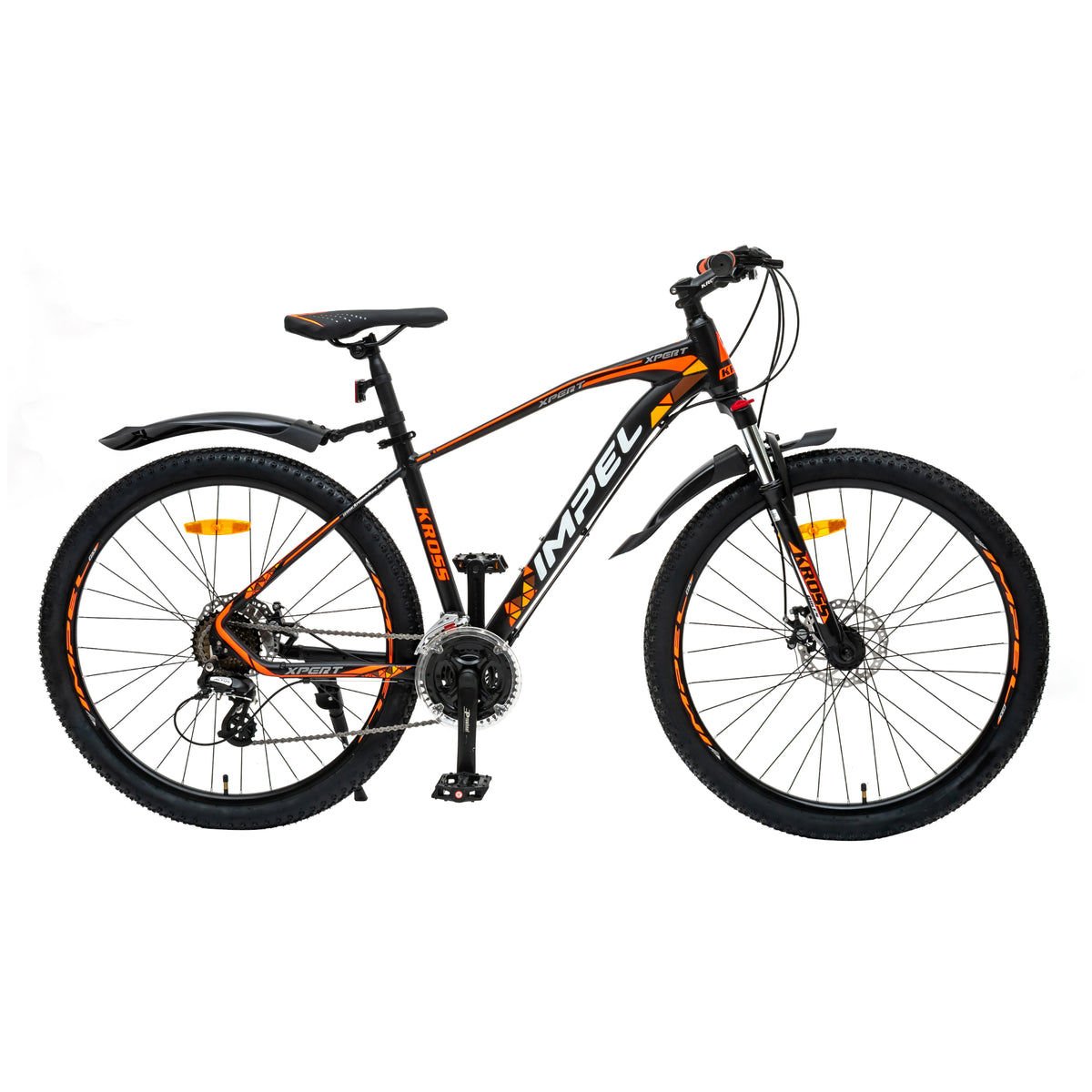 Kross Xpert 29T orange black mountain bike side view