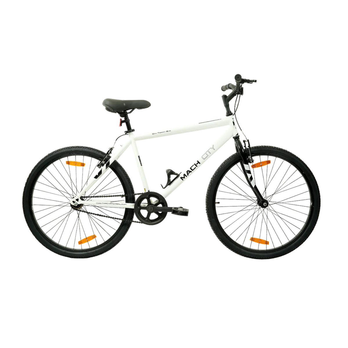 Mach City Zurich Gents 26T Ivory White single speed city cycle