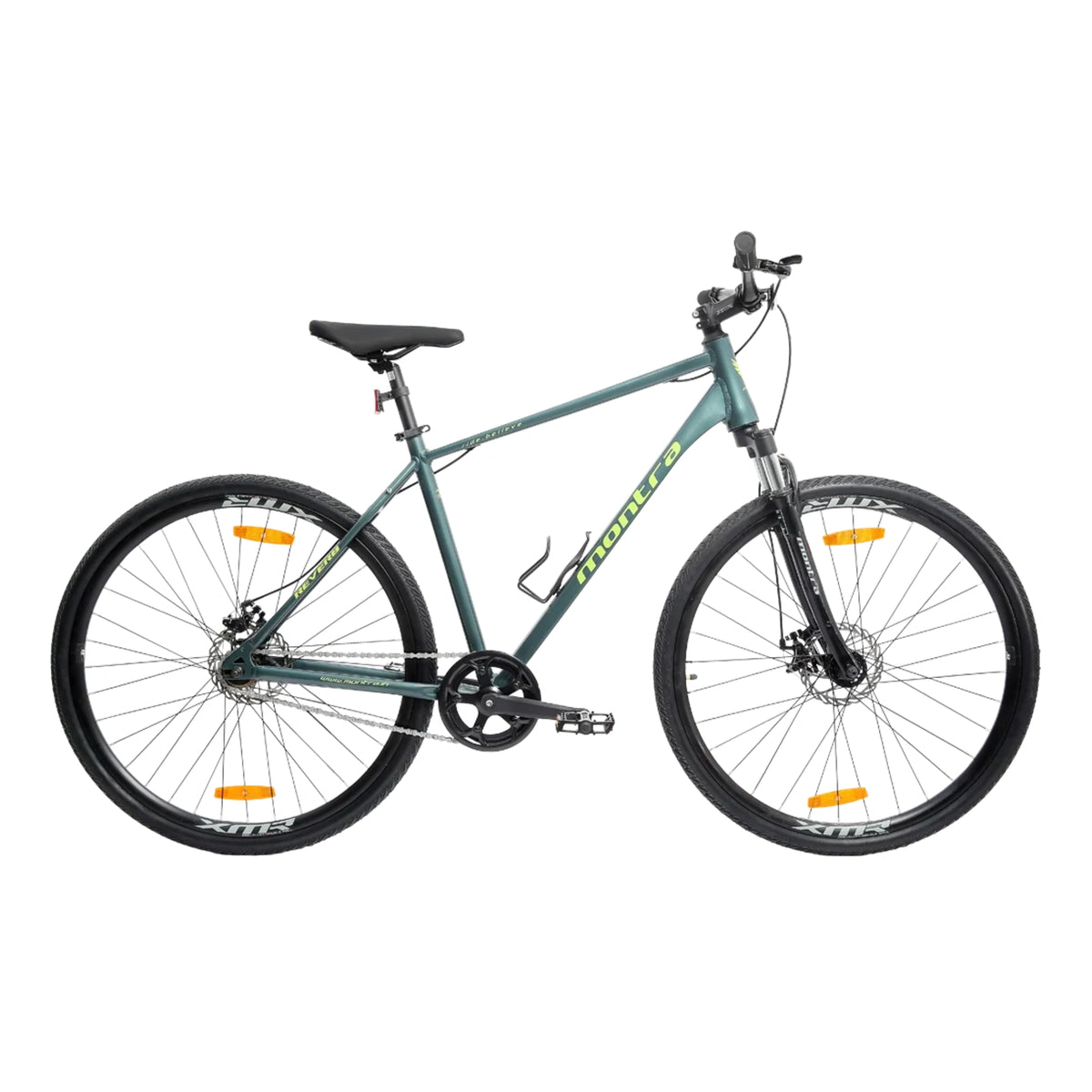 Montra Reverb 700C hybrid bicycle with suspension fork and disc brakes
