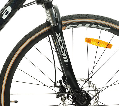 Montra Trance Pro 700C front suspension fork and disc brake detail