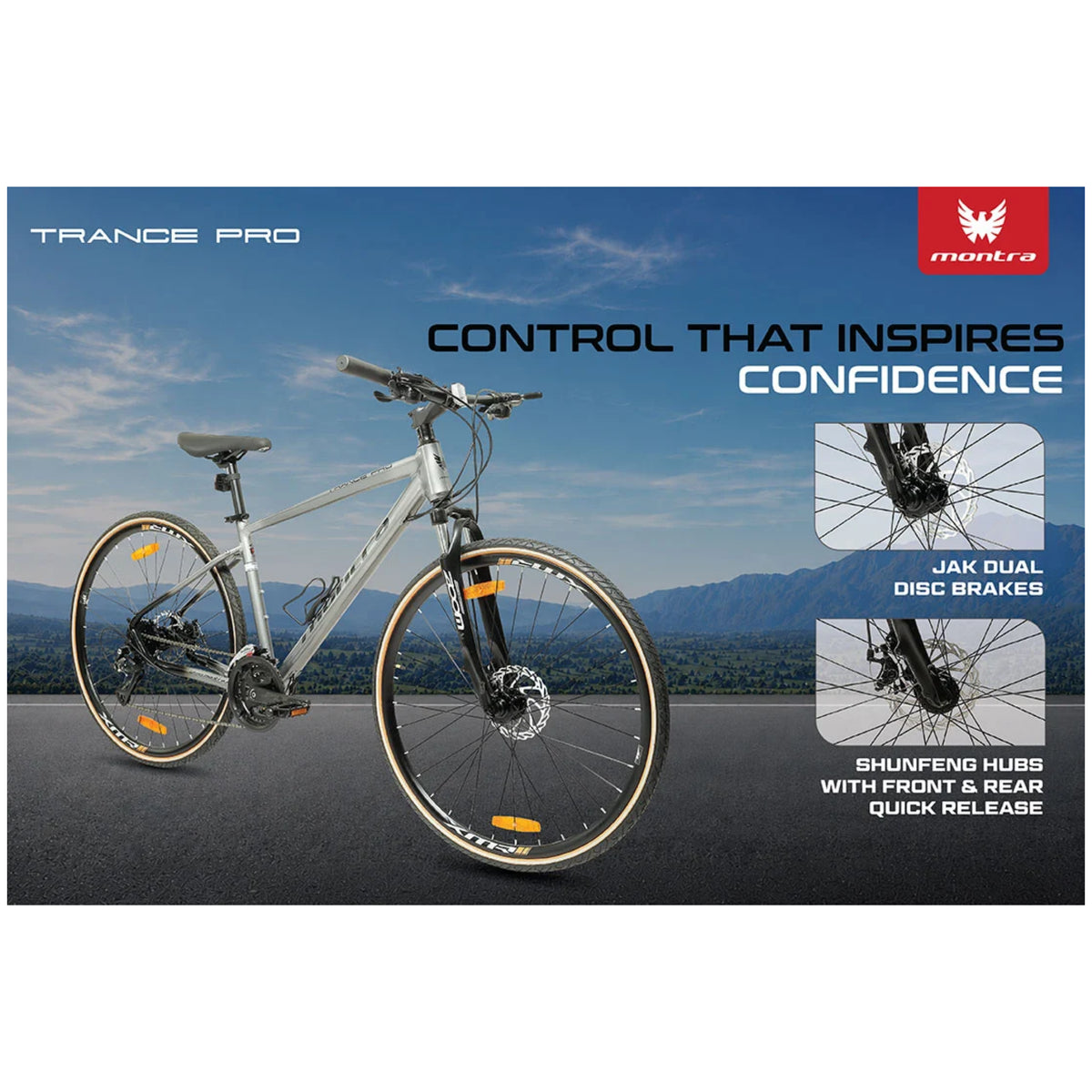 Montra Trance Pro 700C hybrid bicycle alloy frame
