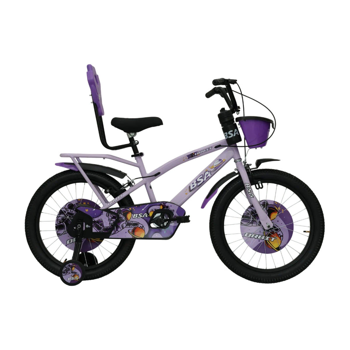 BSA Orbit Kids Cycle | 16T & 20T | Basket & Trainer Wheels