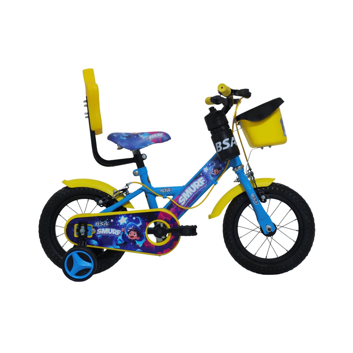 BSA Smurf Kids Cycle | 10T, 12T & 14T | Trainer Wheels