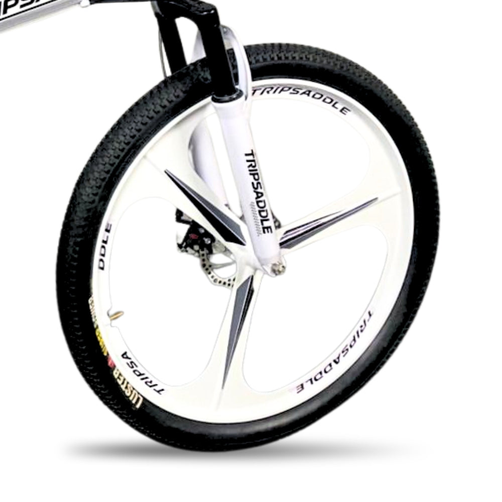 TRIPSADDLE X7 26T Folding Cycle White 21 Speed | Best Foldable