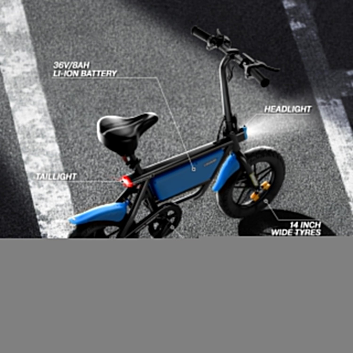 UBOARD Spacebike X foldable electric cycle side view compact urban commuter bike