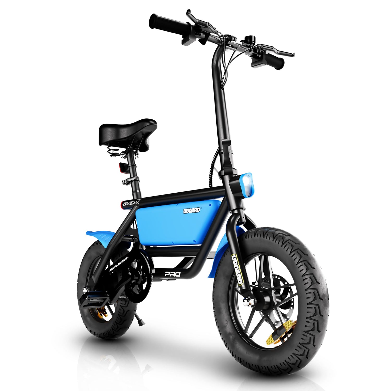 UBOARD Spacebike X electric cycle blue foldable e bike 250W motor lithium battery India
