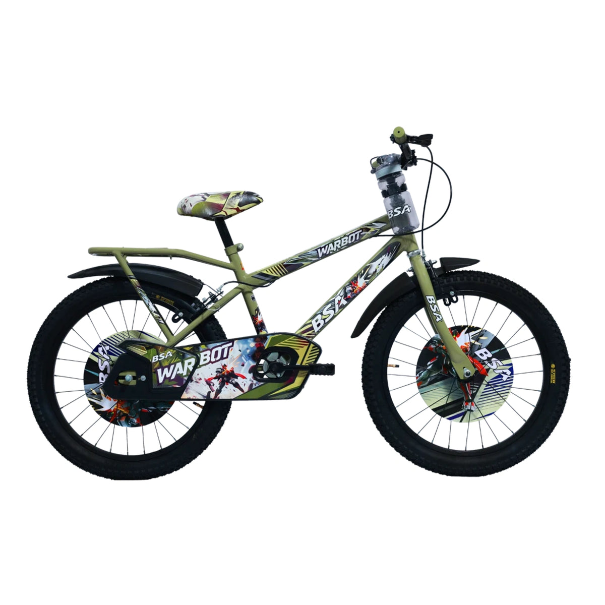 BSA Warbot Kids Cycle | 16T & 20T | Trainer Wheels